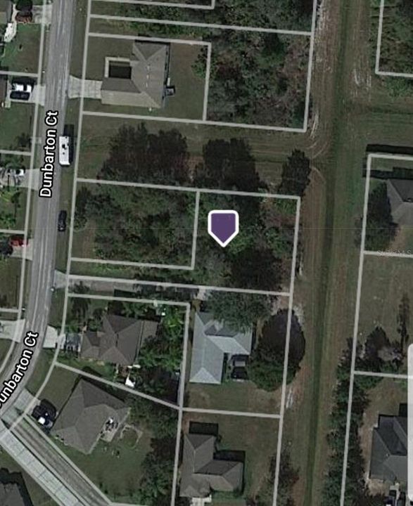 Aerial view of lot. Lot in front is also available for sale. See 1318 Dunbarton Ct. on MLS.