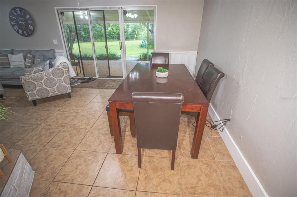 Eating area in Family room in addition to formal dining area