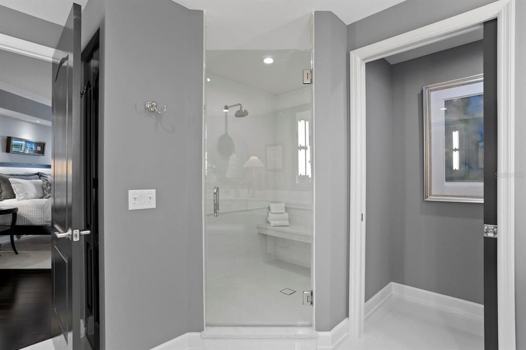 Completely redone walk-in shower