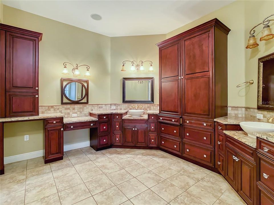 Master Bathroom with Built-ins