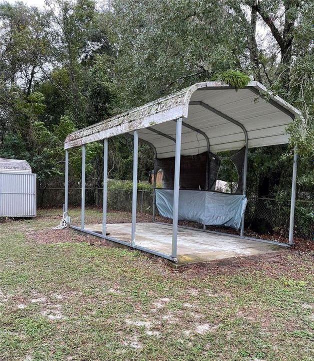 This is the RV carport that can be hooked to the septic