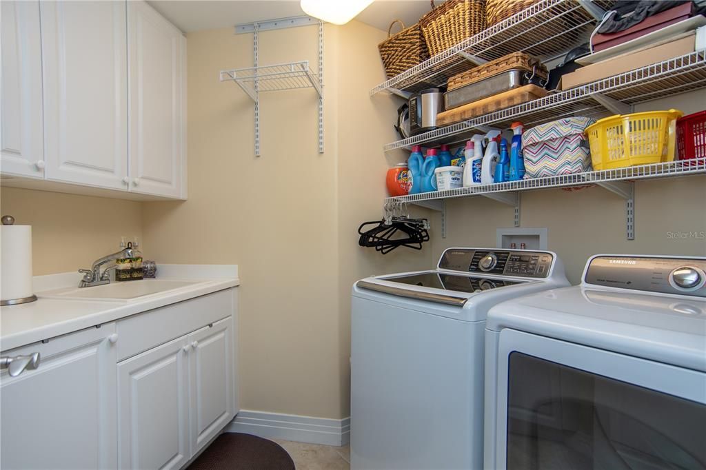 Laundry room with ample storage