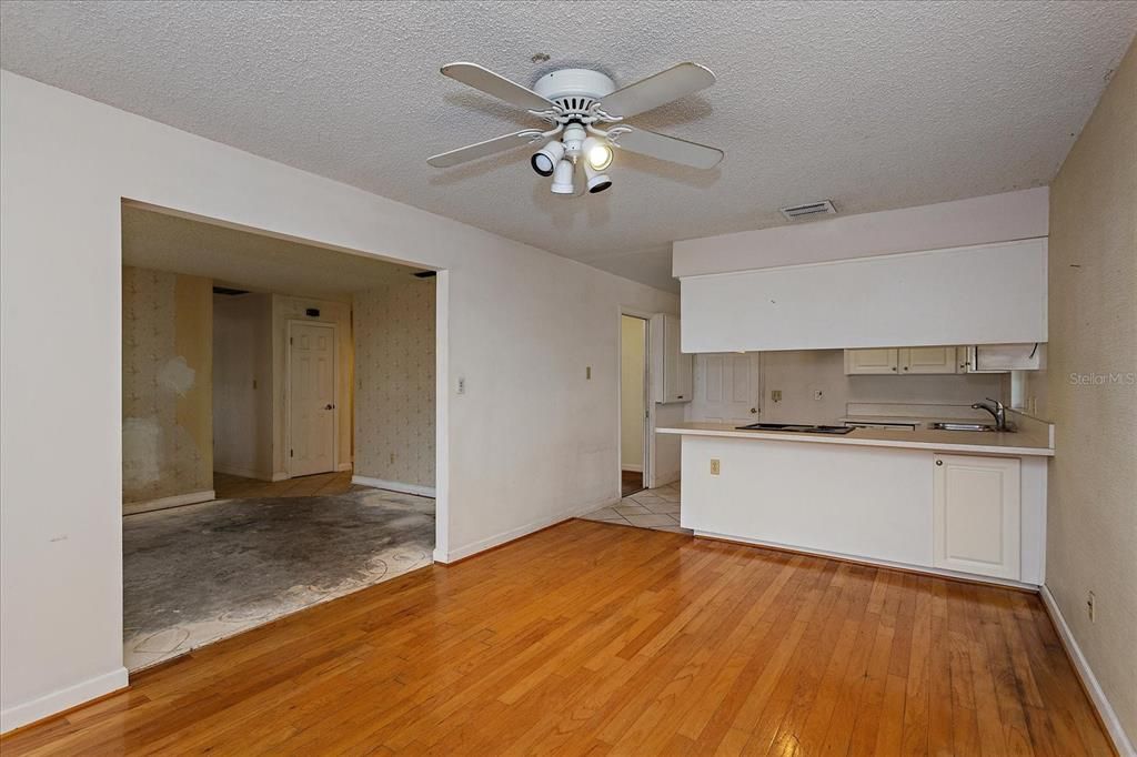 Family Room Looking To Kitchen