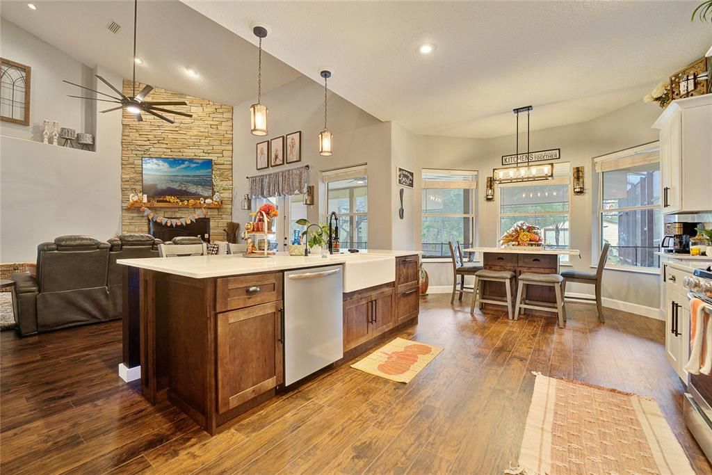 Newly remodeled kitchen