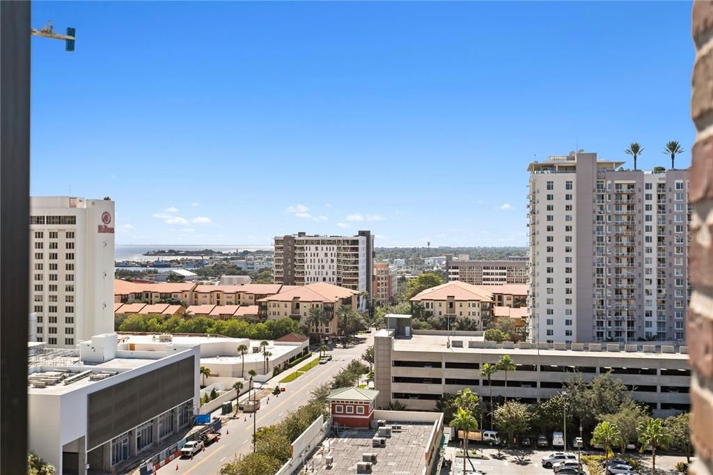 Corner unit provides south water and west city views