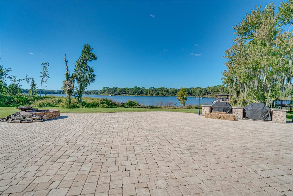 large community paver patio