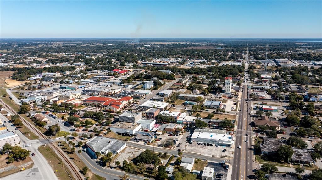 Aerial of downtown Haines City