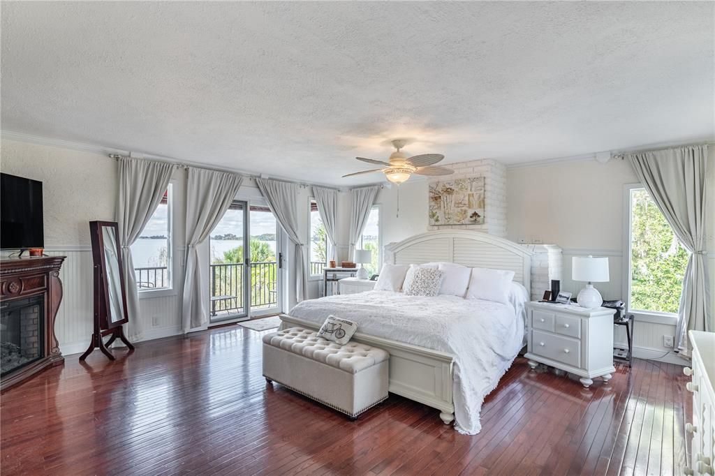 Master Suite with Balcony overlooking Lake