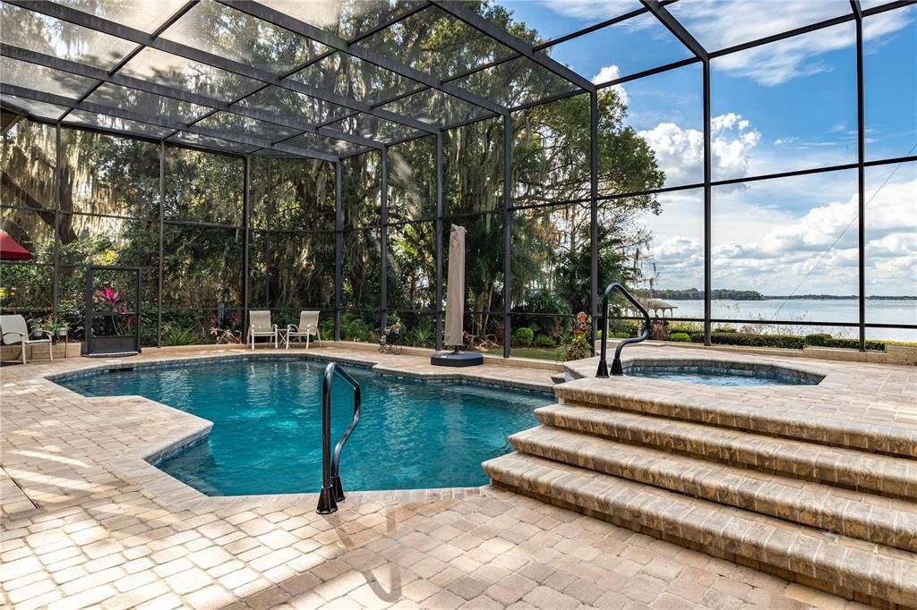 Pool Area with heated Spa