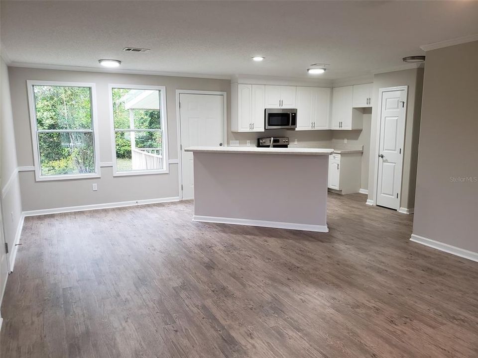 Living room, Kitchen and Nook