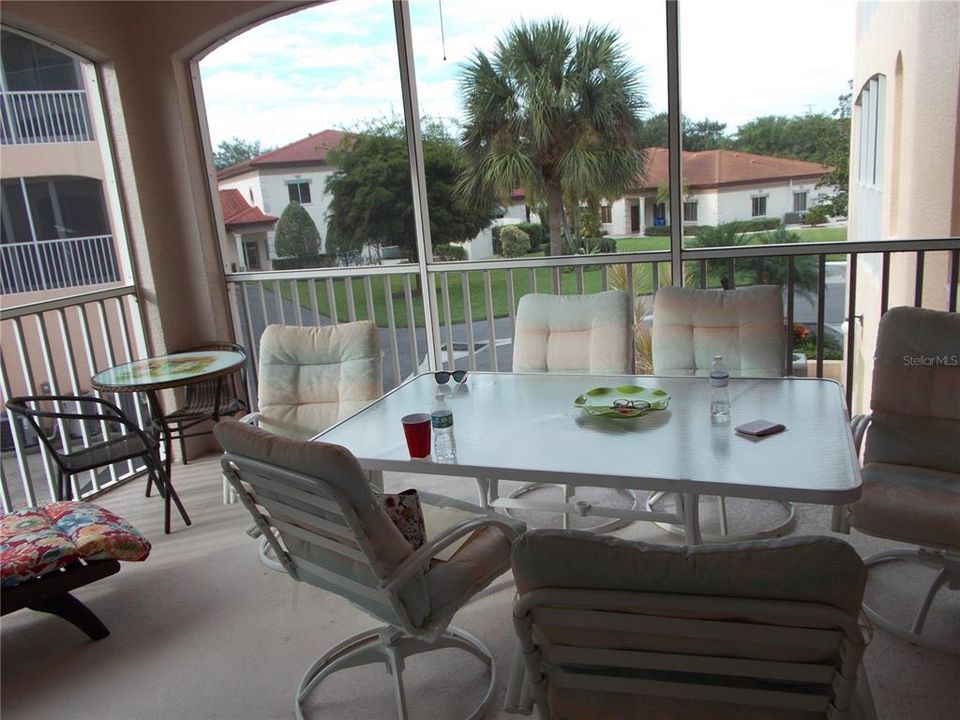 Large lanai off Master Bedroom and Living Room.