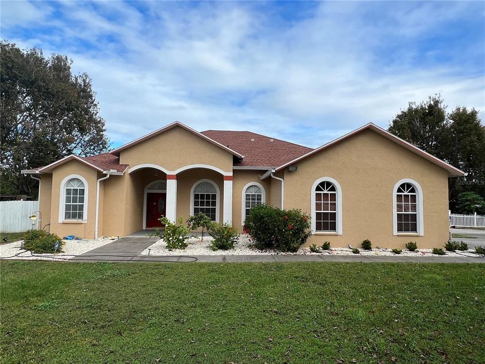 Front view of house