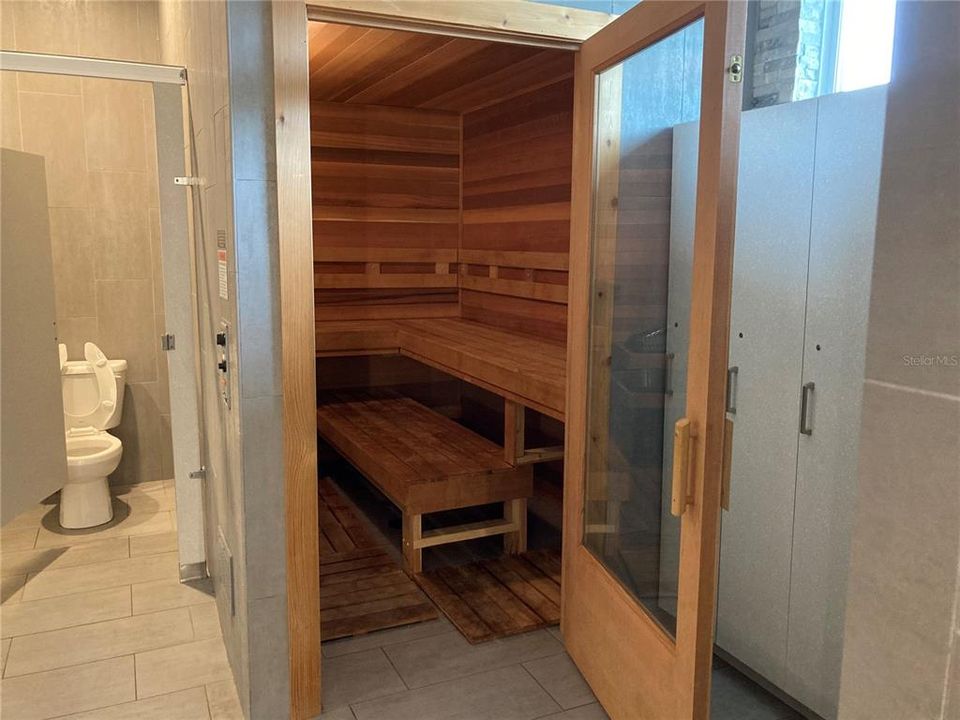 Sauna in Men & Women's Locker Room