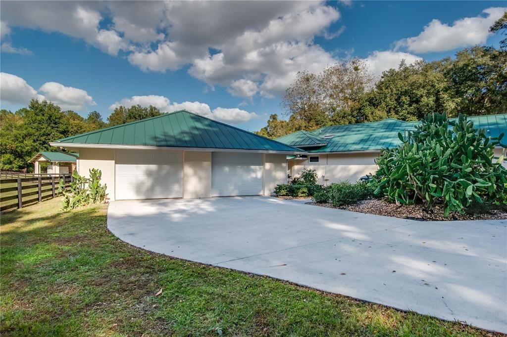 Oversized two car garage