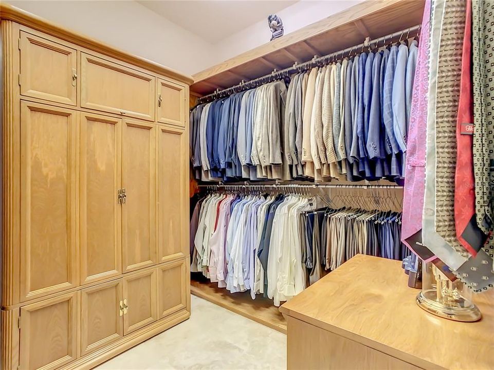 1 of 3 walk in closets in master suite