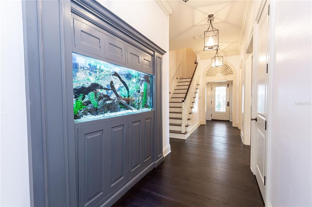 Back Foyer with Built-In Fish Tank
