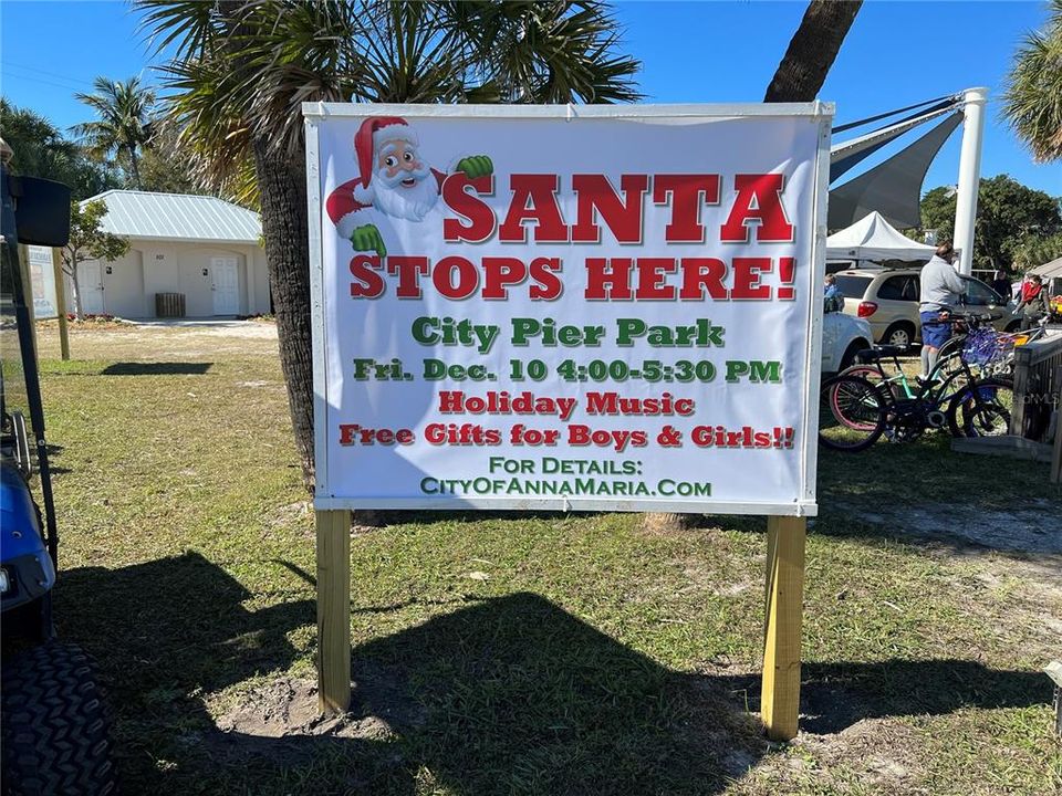 Santa will be in the neighborhood on December 10th!