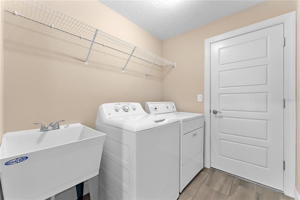 Indoor Laundry Room with utility sink
