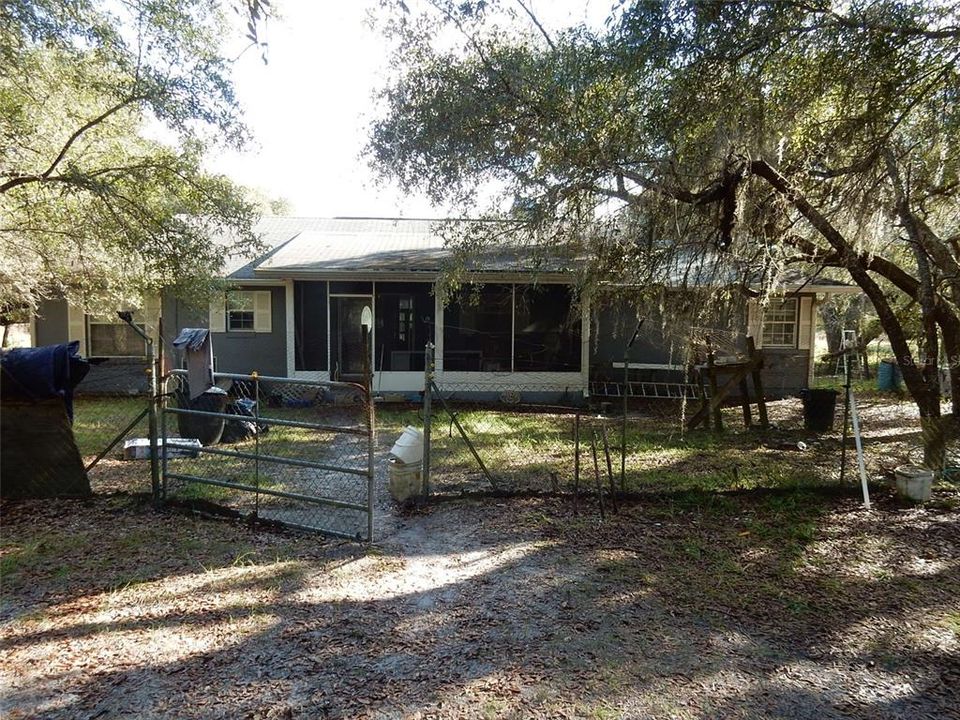 Back of House Screened Porch