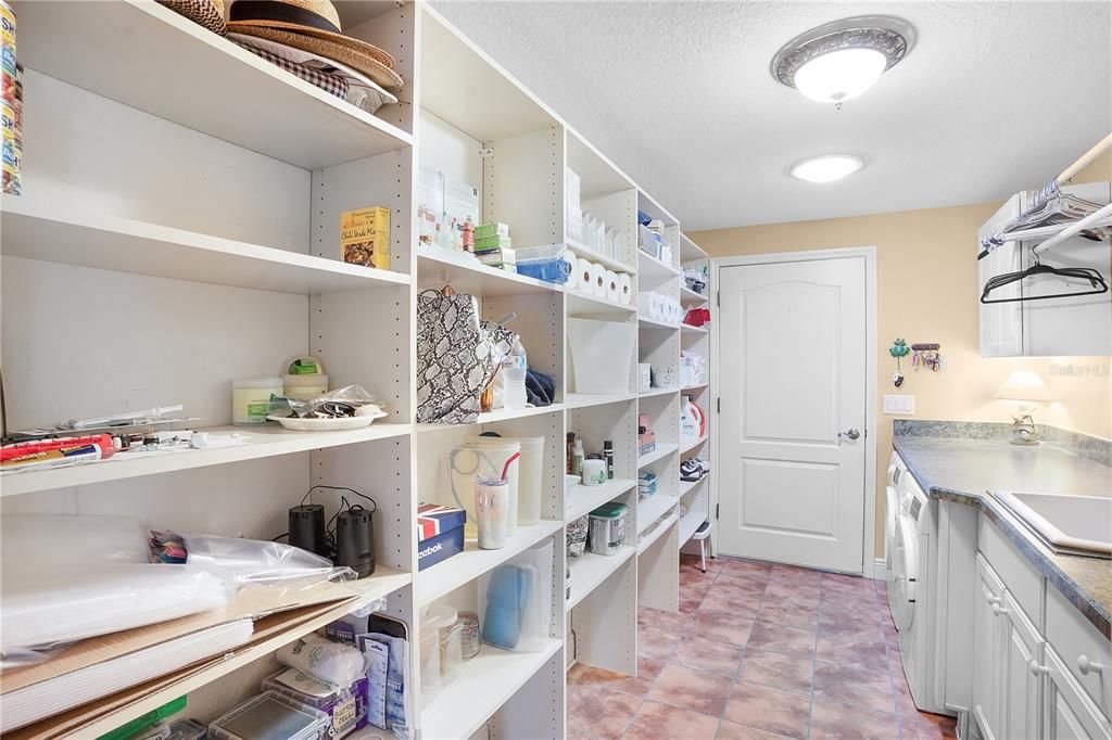 Tons of storage in the laundry room