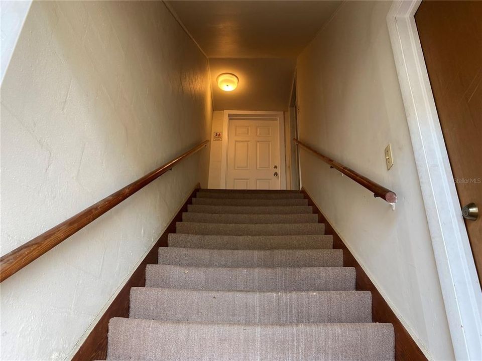 Stairs to upstairs unit