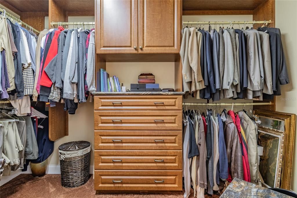 Smaller Closet with Lots of Custom Built-ins