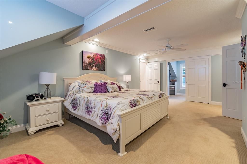 Expansive 3rd Bedroom (currently used with a king bed)