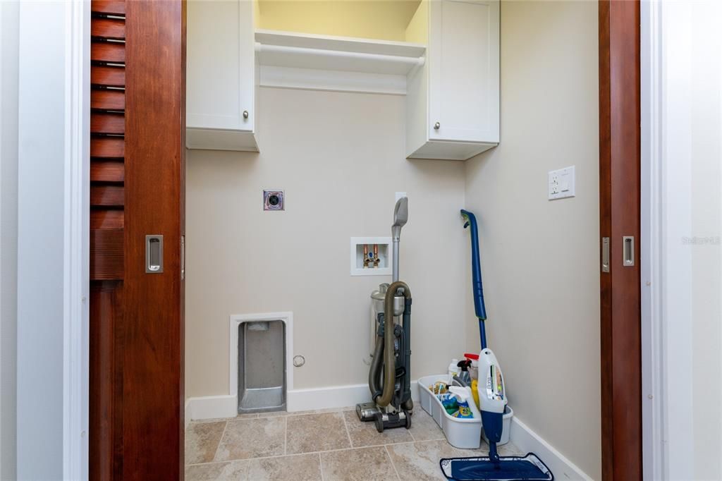 Laundry Room with custom storage