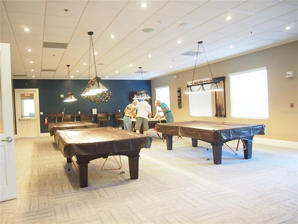 Billiard room in the east wing