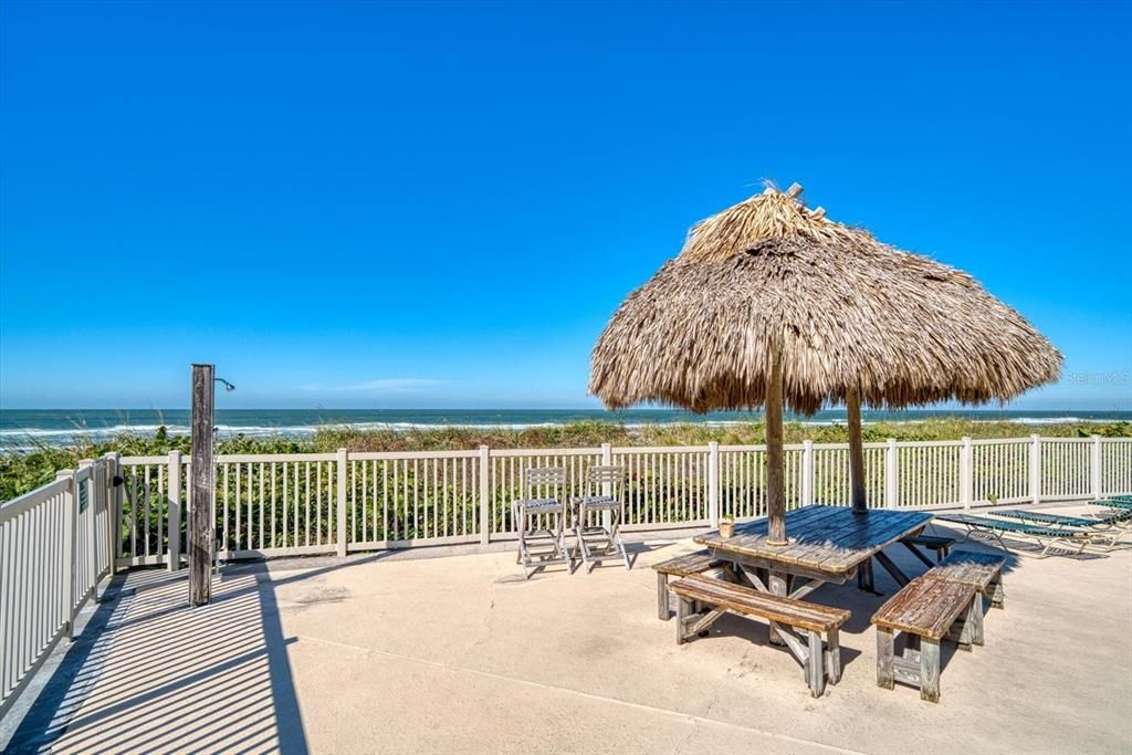 Gather with friends or relax in the shade, this is a comfortable beachy spot!