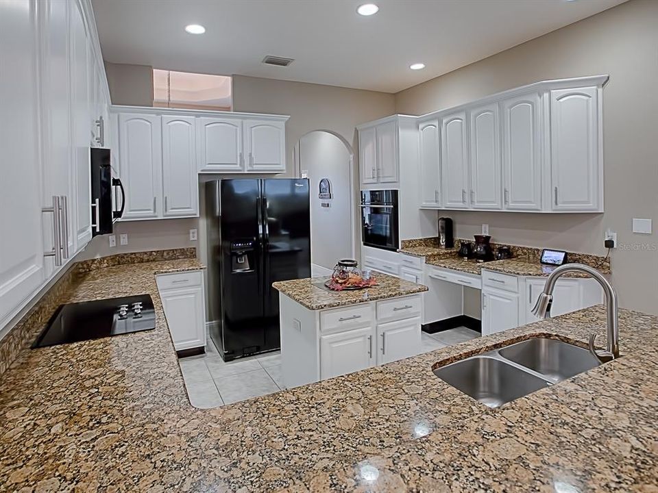 New stainless steel appliances are getting installed.