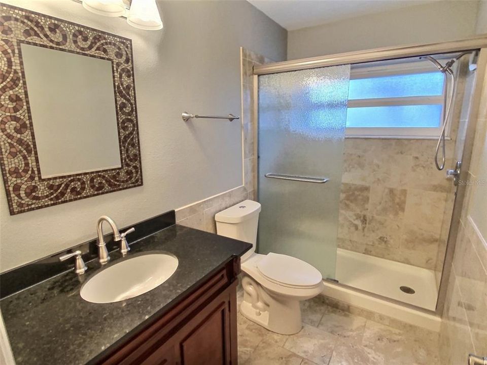 Guest bathroom with gorgeous walk-in shower