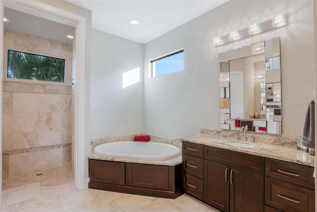 1st Floor Master Bath w/Shower and Tub