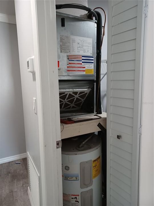 Laundry area closet