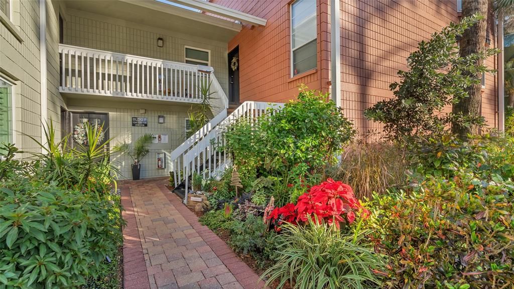 Walkway to front door