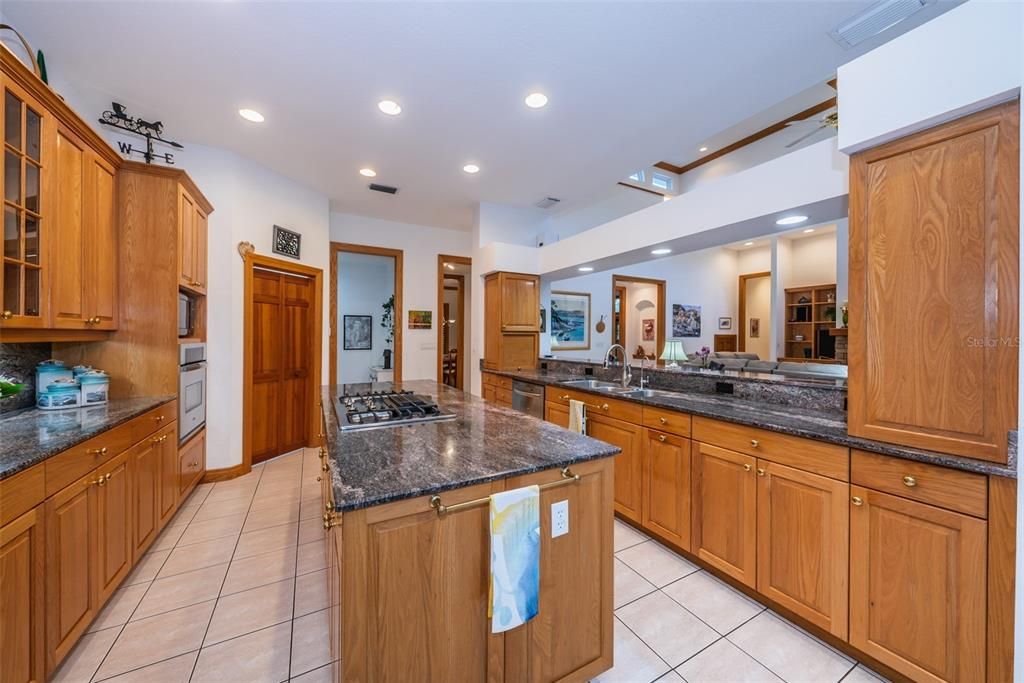 Gourmet kitchen and walk in pantry