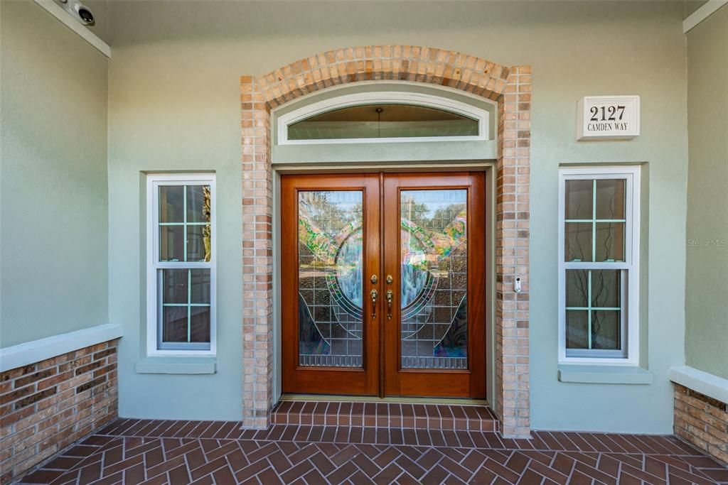 Stunning doors and front porch