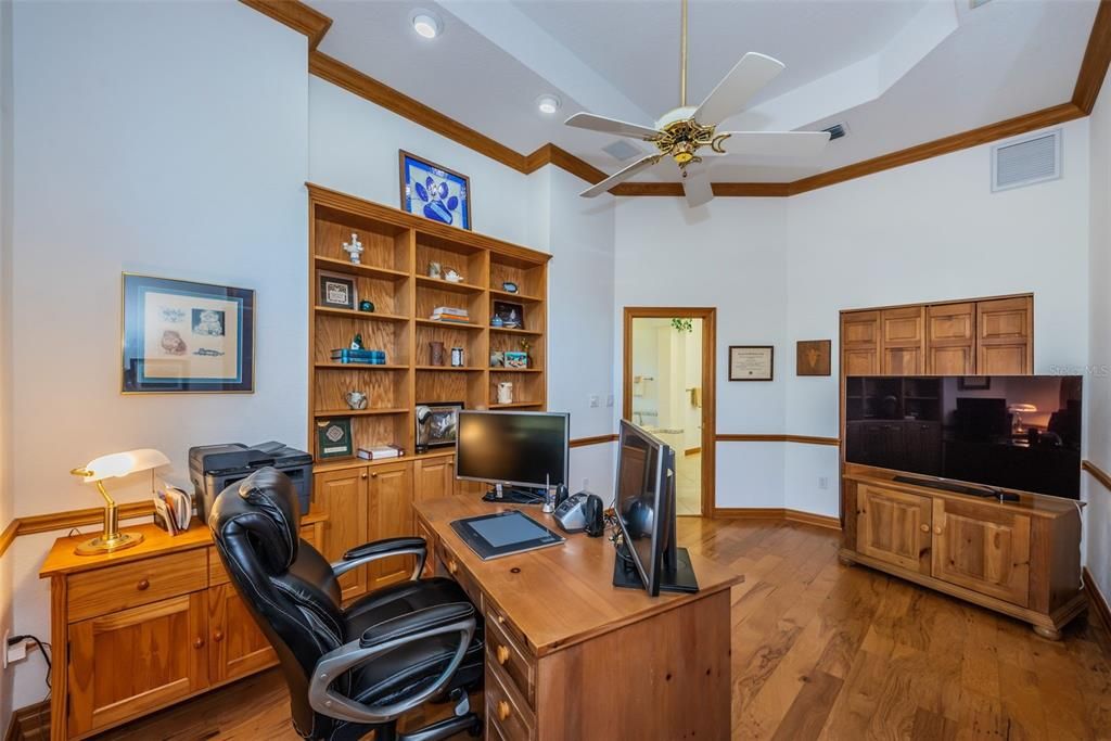 Office with access to the master bedroom