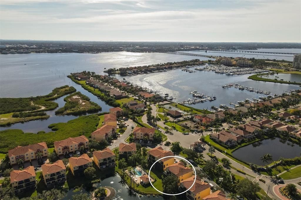 Live at Riviera Dunes with its deep, protected/safe harbor.  The harbor has a direct exit (no lifts) to the Manatee River, Tampa Bay & Gulf.