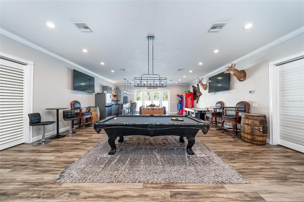 This huge game room has so much potential!  Make it yours!
