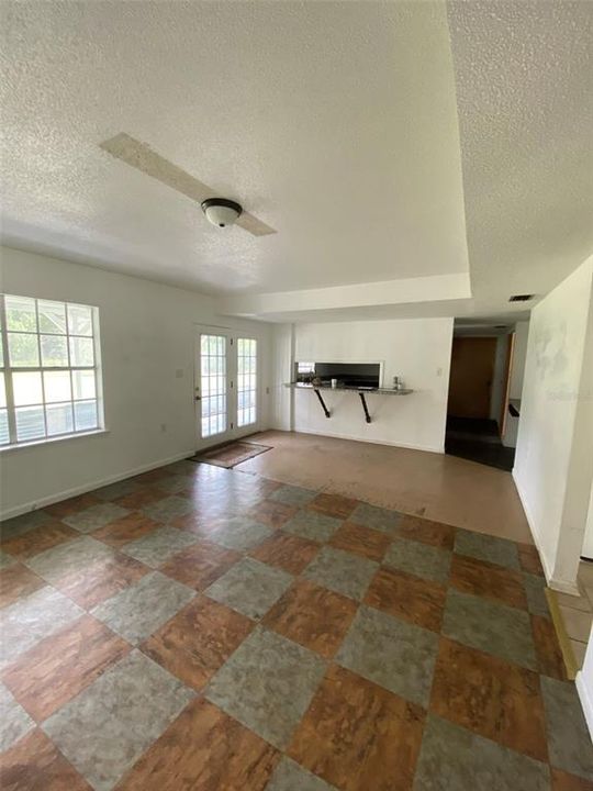 Living Area / Great Room Looking To Kitchen