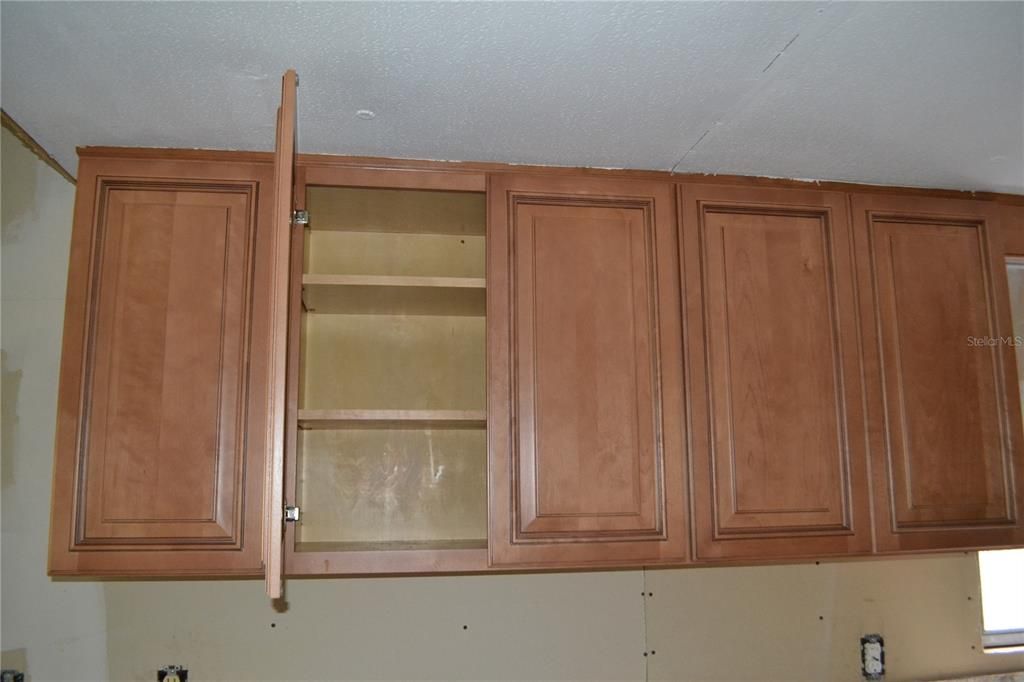 Brand new wood cabinets