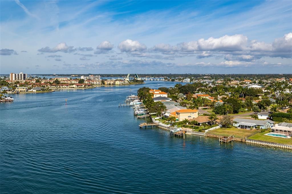 The Intracoastal waterway is just outside your door