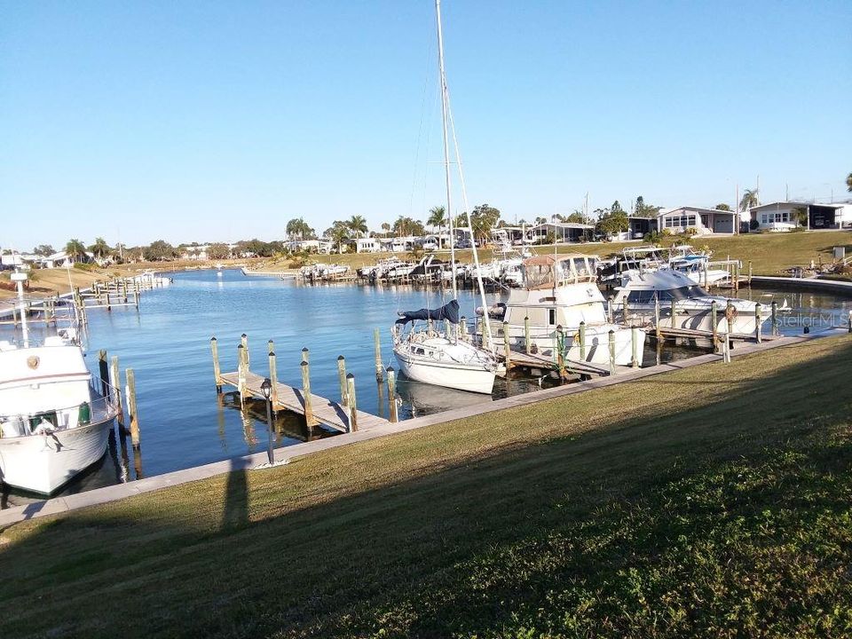 BOAT DOCKAGE IN SLIPS AT AN ADDITIONAL COST