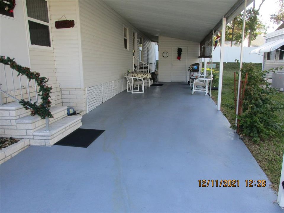 Driveway and Utility Shed