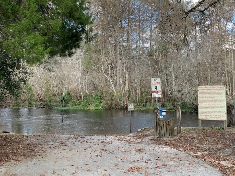 Community Park and Boat Ramp on the north side of Lake Lindsey Road just about 3 blocks north of the subject.