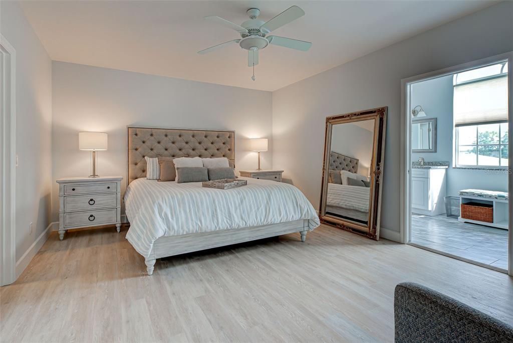 Drift off to sleep in the sumptuous master suite with ensuite bathroom.  Plenty of room for a king size bed.