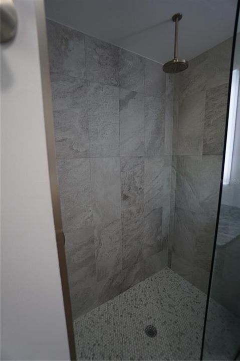 Large stand up shower is simply awesome.