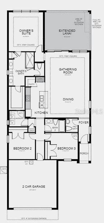 Structural options added at 1013 Braewood Drive include: tray ceiling owners suite, gourmet kitchen, extended covered lanai, 8' interior doors, garage sink, floor plug geat room.