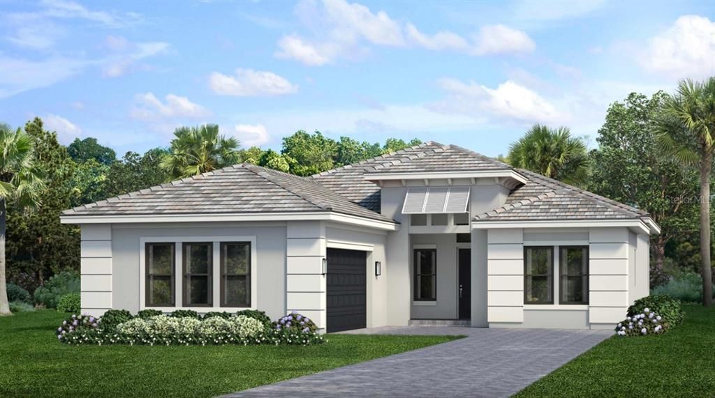 Artist Rendering of 9045 Bernini Place *Rendering may not reflect exact exterior color package**
